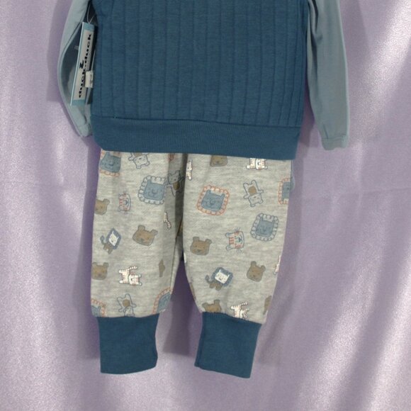 Duck Duck Goose Baby 3-Piece Outfit Set Vest Bodysuit Pants NWT - Picture 3 of 7